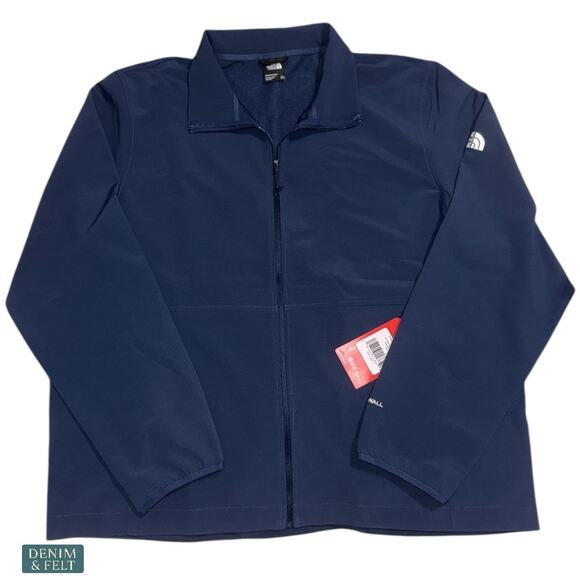 NEW The North Face Edge Stretch Soft Shell Jacket WindWall Summit Navy XXL - Picture 6 of 14